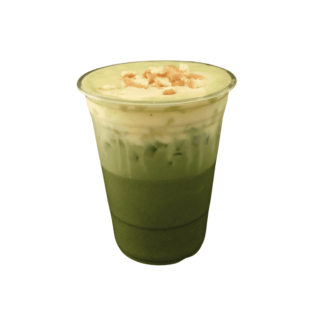 Banana Cream Matcha Latte