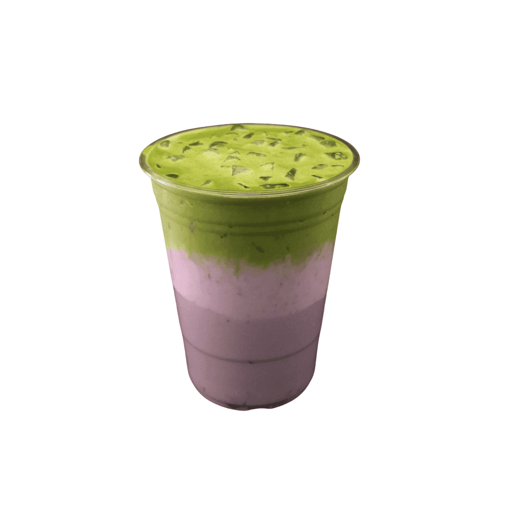 Blueberry Matcha Latte